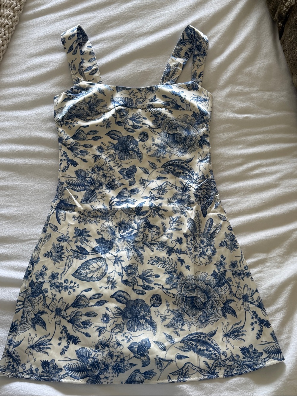 Peppermayo Blue and White Floral Mini Dress - Picture 2 of 5
